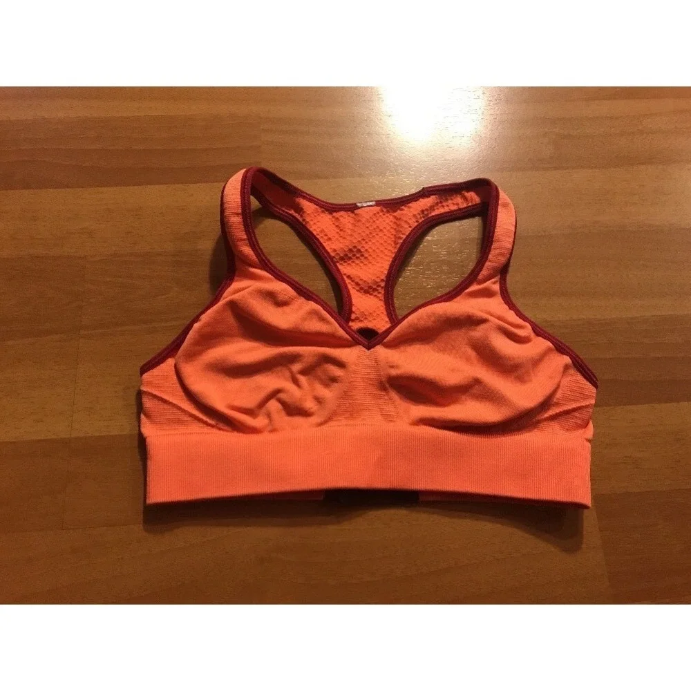 Lululemon Sports Bra Racerback Orange Color